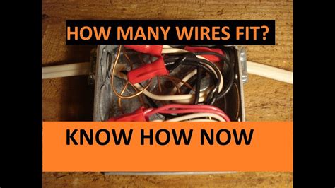 how many wires can fit in a junction box|maximum wires in electrical box.